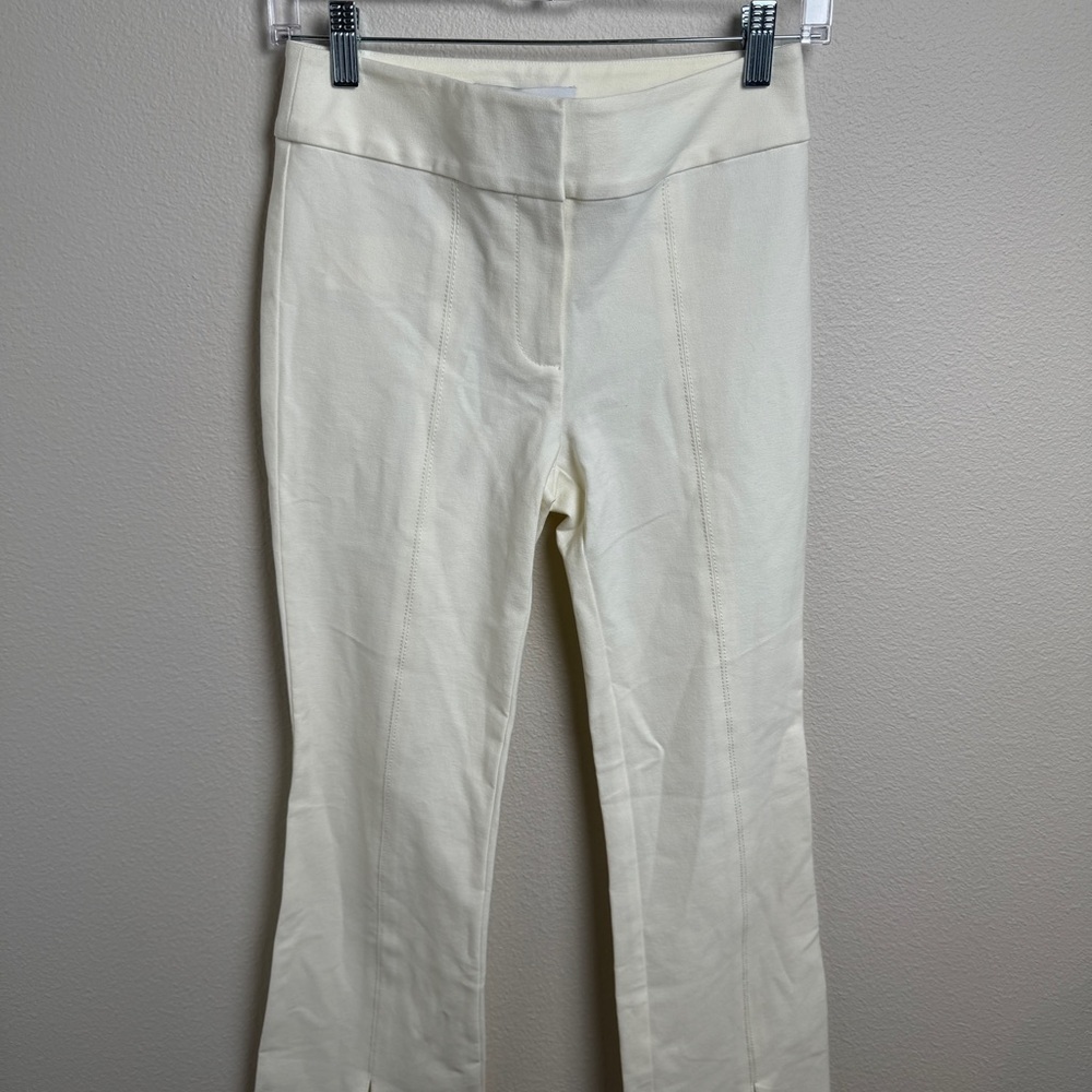 10 Crosby Derek Lam Maeve Front Slit Trouser In‎ Soft White TC00117ACR - Picture 11 of 13